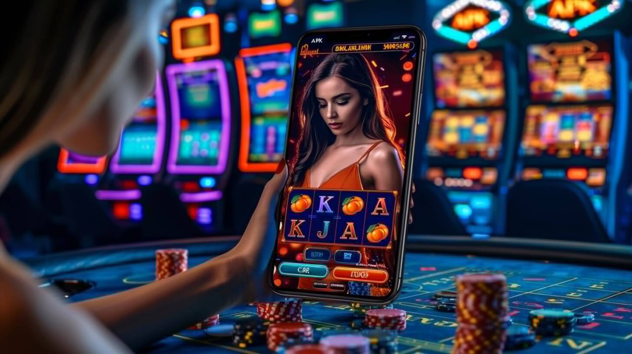 Ilustrasi naga dan ikan dalam tema arcade