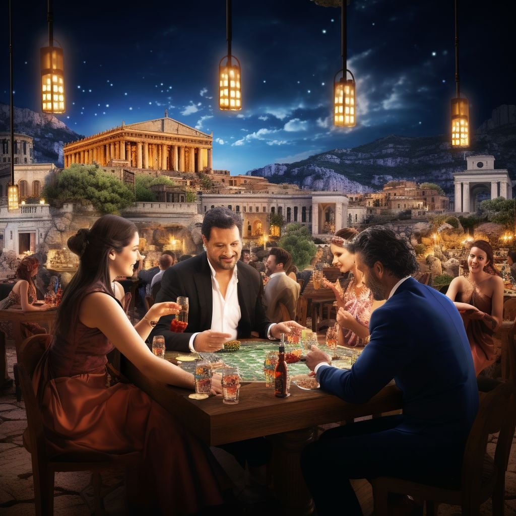 Ruangan live casino bernuansa modern